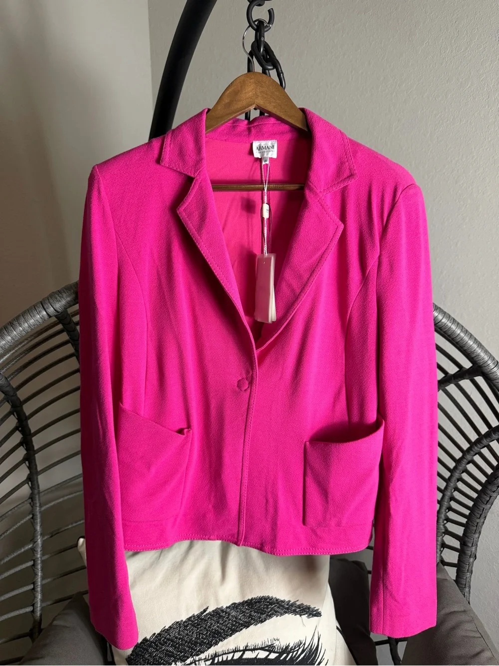 Amanda Smith Pink Women's Tailored Blazer Jacket 46